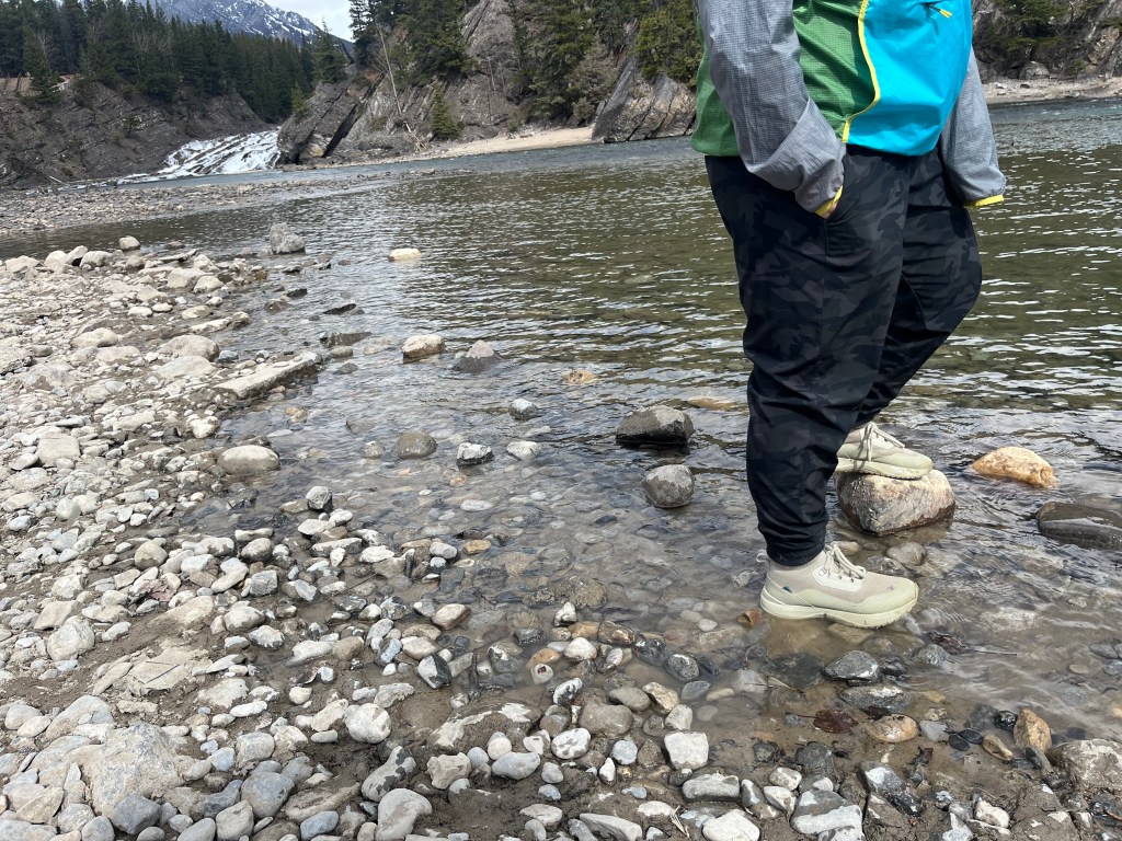 Standing in the water with my Vessi's on